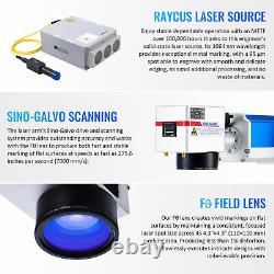 Secondhand 20W Fiber Laser Metal Marking 4.3x4.3 Metal Desktop Engraving Laser