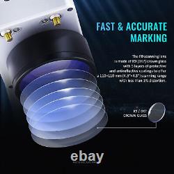 Secondhand 30W4.3x4.3 Fiber Laser Marking Machine Marker Engraver for MetalSteel
