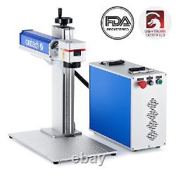 Secondhand 30W 6.9x6.9 In. Fiber Laser Marking Machine Metal Steel Engraver