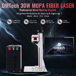 Secondhand 30W JPT MOPA 7x7 Fiber Laser Marking Engraving Machine with Rotary Axis