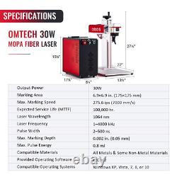 Secondhand 30W JPT MOPA 7x7 Fiber Laser Marking Engraving Machine with Rotary Axis