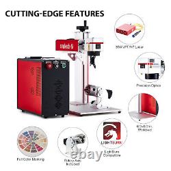 Secondhand 30W JPT MOPA 7x7 Fiber Laser Marking Engraving Machine with Rotary Axis