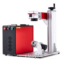 Secondhand 30W JPT MOPA 7x7 Fiber Laser Marking Engraving Machine with Rotary Axis