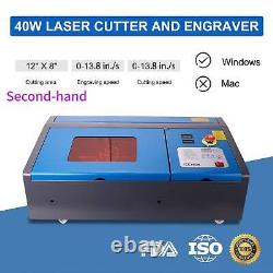 Secondhand 40W CO2 Laser Engraver K40 Laser Etcher with Digital Controls Red Dot