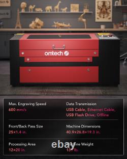 Secondhand 50W 12x20 CO2 Laser Engraver Cutter Engraving Marking Machine