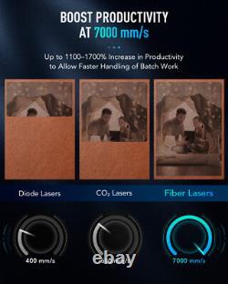 Secondhand 50W JPT Autofocus Fiber Laser Marking Machine with Camera & Rotary Axis