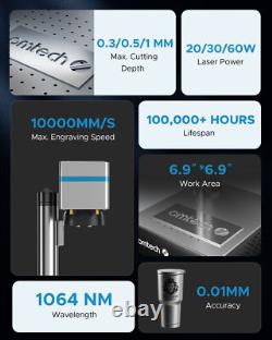 Secondhand 60W Intergrated Fiber Laser Marker Engraver 6.9x6.9 -Mopa Compact 60