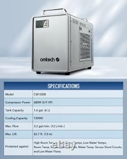 Secondhand 6L Industrial Water Chiller for CO2 Laser Engraving & Cutting Machine