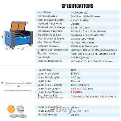 Secondhand 80W 35x24 in. CO2 Laser Engraver Cutter Engraving Autofocus Ruida
