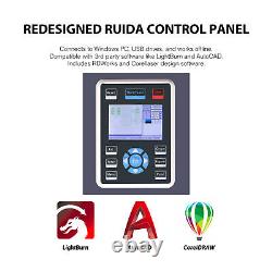 Secondhand 80W 35x24 in. CO2 Laser Engraver Cutter Engraving Autofocus Ruida
