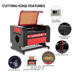 Secondhand 80W CO2 Laser Engraving Cutting Marking Machine w 28x20 Bed Autofocus
