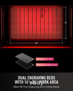 Secondhand MF1624-60E 60W CO2 Laser Engraver Cutting Machine 16x24 Workbed