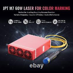 Secondhand MOPA Fiber Laser JPT Source 60W Laser Engraver Cutter w Rotary Axis