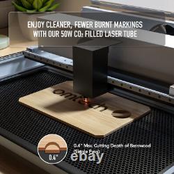 Secondhand Polar 12×20 in 50W CO2 Laser Cutter Engraver Machine with Rotary Axis