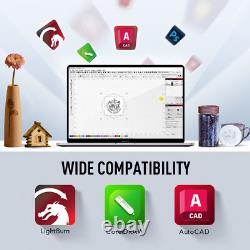 Secondhand Polar 12×20 in 50W CO2 Laser Cutter Engraver Machine with Rotary Axis