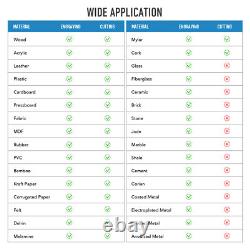 Secondhand Polar 12×20 in 50W CO2 Laser Cutter Engraver Machine with Rotary Axis