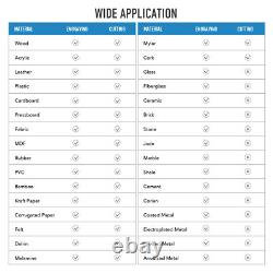 Secondhand Polar 12×20 in 50W CO2 Laser Cutter Engraver Machine with Rotary Axis
