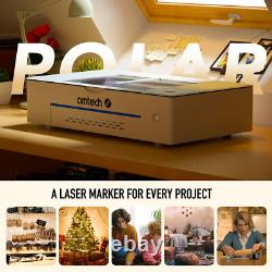 Secondhand Polar 50W 12×20 CO2 Laser Cutter Engraver Machine with Rotary Axis