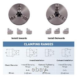 Secondhand Rotary Axis 80mm 3 Jaw Rotary Attachment for Fiber Laser Engraver