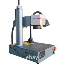 USA 50W Fiber Laser Metal Steel Mark Engraver Machine Ezcad Rotary axisFEDEX FDA