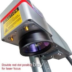 USA 50W Fiber Laser Metal Steel Mark Engraver Machine Ezcad Rotary axisFEDEX FDA