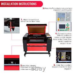 50W 60W 80W 100W CO2 Laser Graveur Cutter Kit de mise au point automatique avec table de travail motorisée