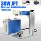 7.9x7.9 Pouces 30w Machine De Marquage Laser à Fibre Jpt Machine De Marquage Métallique + Axe Rotatif