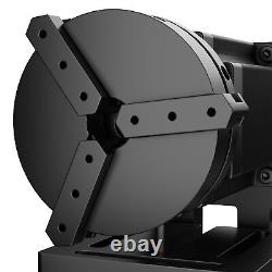 Accessoire d'axe rotatif OMTech pour graveur laser à fibre 70 mm avec mandrin rotatif à 3 mors