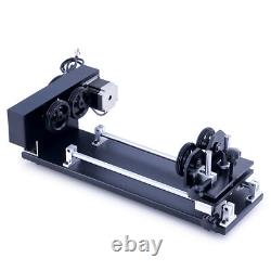 Accessoire d’axe rotatif à 4 roues OMTech pour graveuse et découpeuse laser CO2 de 50 W