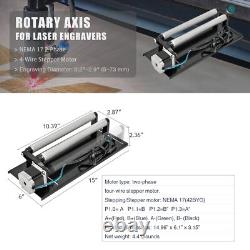 Accessoire d'axe rotatif pour machine de découpe et de gravure laser pour surface cylindrique