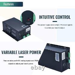 Alimentation électrique laser 100W pour tube laser CO2 60W 80W 100W Gravure Cutter LCD