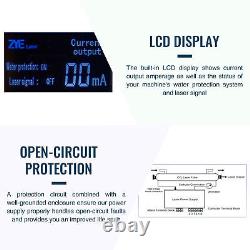 Alimentation électrique laser CO2 de 150W pour machine de gravure et de découpe avec affichage LCD