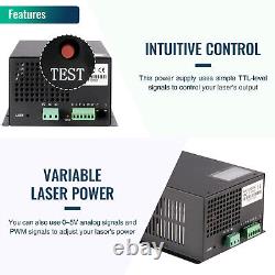 Alimentation laser 150W avec affichage LCD pour découpeuse et graveuse laser CO2 Tube laser