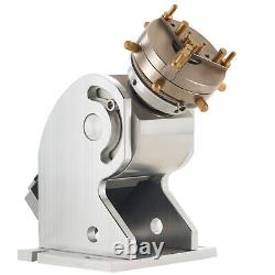 Attachment rotatif OMTech de 80mm pour machines de marquage laser avec axe rotatif 80deg 360