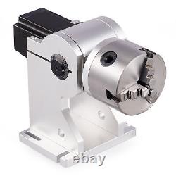 Axe rotatif OMTech de 80mm pour machine de marquage laser à fibre - Arbre de mandrin rotatif
