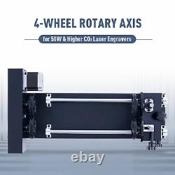 Axis Rotatif 4 Roues Omtech S'adapte À 50w Au-dessus Du Graveur Laser Co2 Cutter