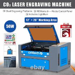 Cutter De Graveur Laser Co2 50w 20x12 / 50x30cm Cutter De Graveur Et Lumière