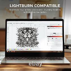 Découpe et gravure au laser CO2 150W 35x50 avec refroidisseur d'eau 5000