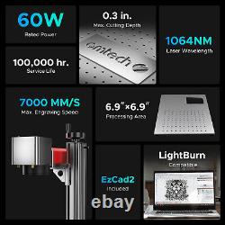 Graveur Laser Fibres 60W d'Occasion pour Marquage de Couleur sur Métal JPT MOPA