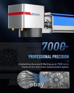 Graveur Laser à Fibres d'Occasion 50W 7.9x7.9 pour Métal Acier Or Bijoux