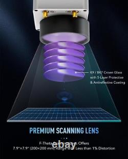 Graveur Laser à Fibres d'Occasion 50W 7.9x7.9 pour Métal Acier Or Bijoux