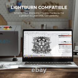 Graveur Marqueur Laser CO2 40W d'Occasion avec Plateau de Travail 8 x 12 2024 K40 Amélioré