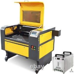 Graveur, découpeur et marqueur laser CO2 OMTech 16x24 pouces 60W avec refroidisseur d'eau CW-3000