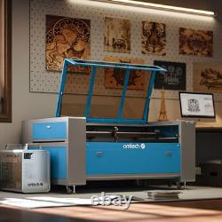 Graveur découpeur laser CO2 d’occasion 130W 35x55 avec autofocus, autolift et assistance d’air