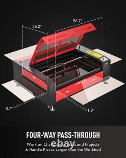Graveur et découpeur laser CO2 OMTech Autofocus 130W 35x50in avec accessoires premium
