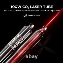 Graveur et découpeur laser CO2 d'occasion Pro 100W 2440 avec refroidisseur à eau