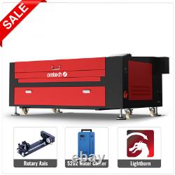 Graveur laser CO2 OMTech 24 x 40 po 100 W avec autofocus, refroidisseur, rotatif et LightBurn
