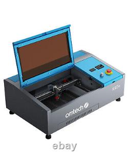 Graveur laser CO2 OMTech 8x12 avec plateforme ventilée et pompe marqueur laser 40W