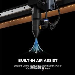 Graveur-laser CO2 OMTech amélioré 100 W 28 x 20, machine de gravure et de découpe - d’occasion