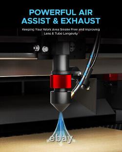 Graveur laser CO2 d'occasion de 40W avec lit de 8 x 12 pouces K40 pour bureau à domicile DIY